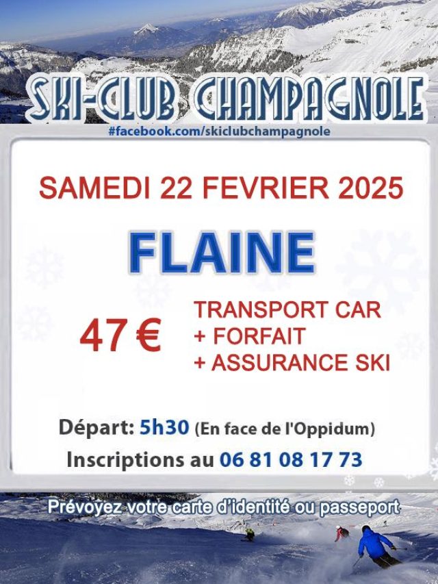 Ski-Club Champagnole – Sortie à Flaine