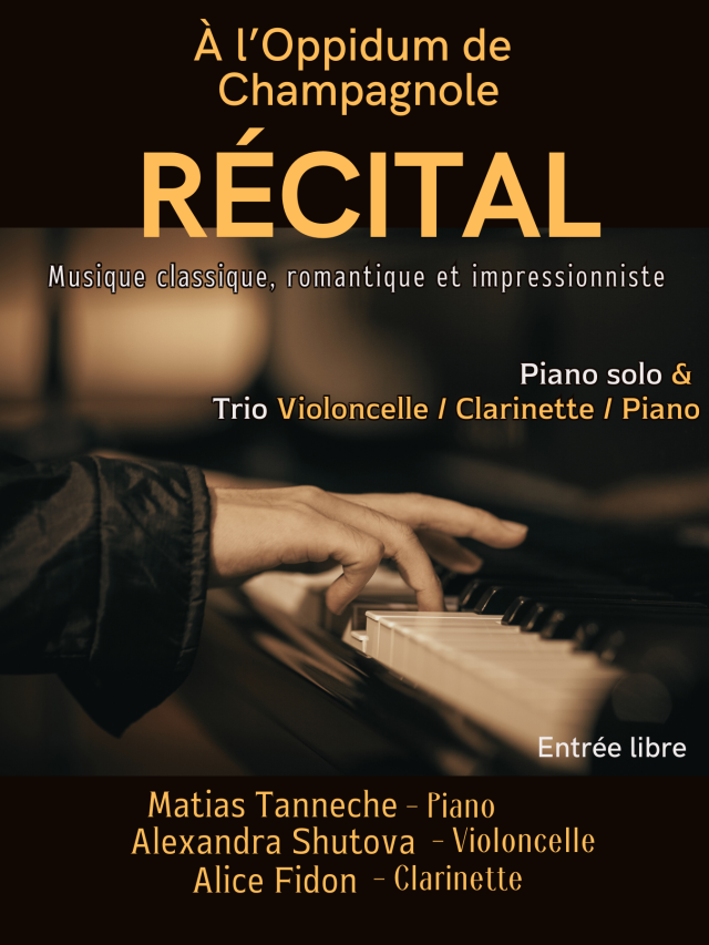 Récital musique classique, romantique et impressionniste.