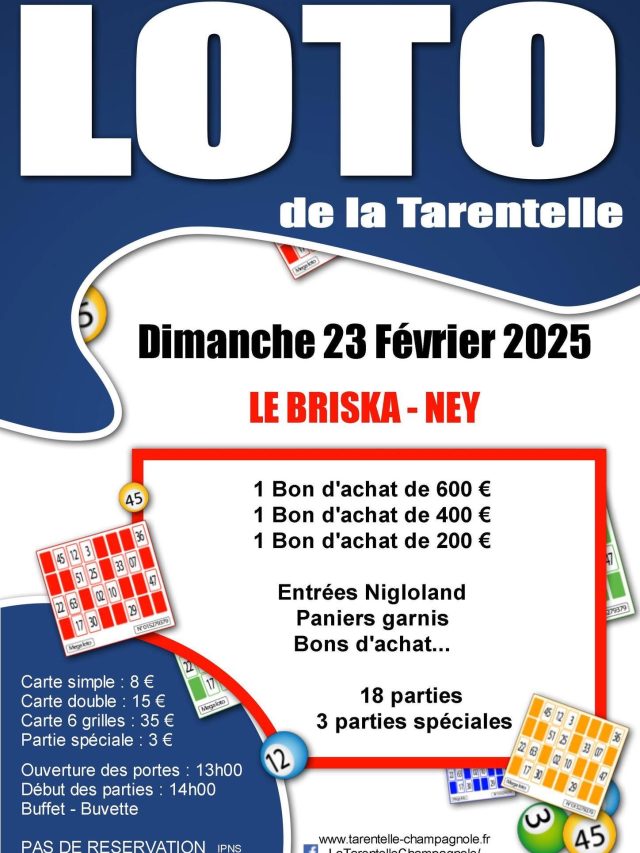 Loto de la Tarentelle au Briska à Ney