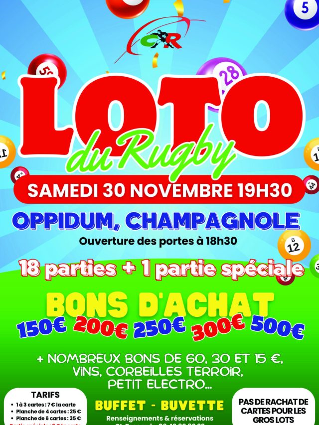 LOTO CHAMPAGNOLE RUGBY