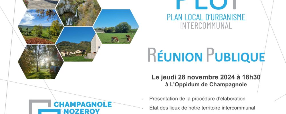 Réunion publique : Plan Local d’Urbanisme Intercommunal (PLUI)