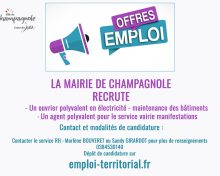 Offres  d’emploi Mairie de Champagnole