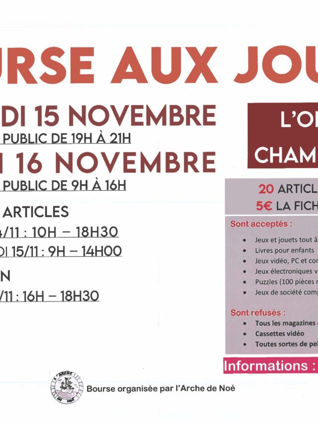 Bourse aux jouets