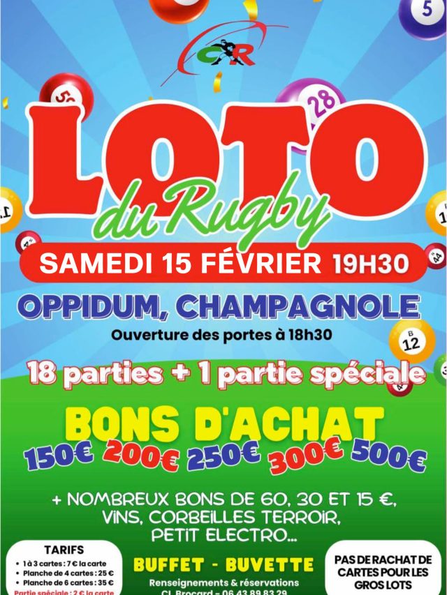 LOTO CHAMPAGNOLE RUGBY