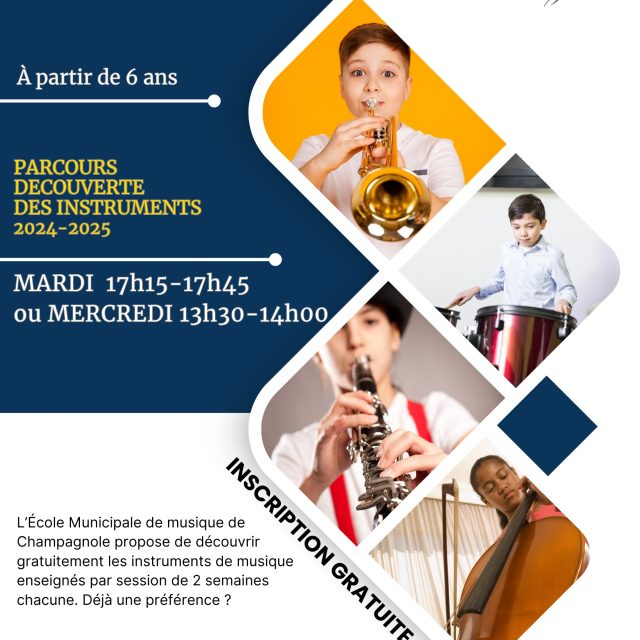 Parcours découverte des instruments 2024 – 2025